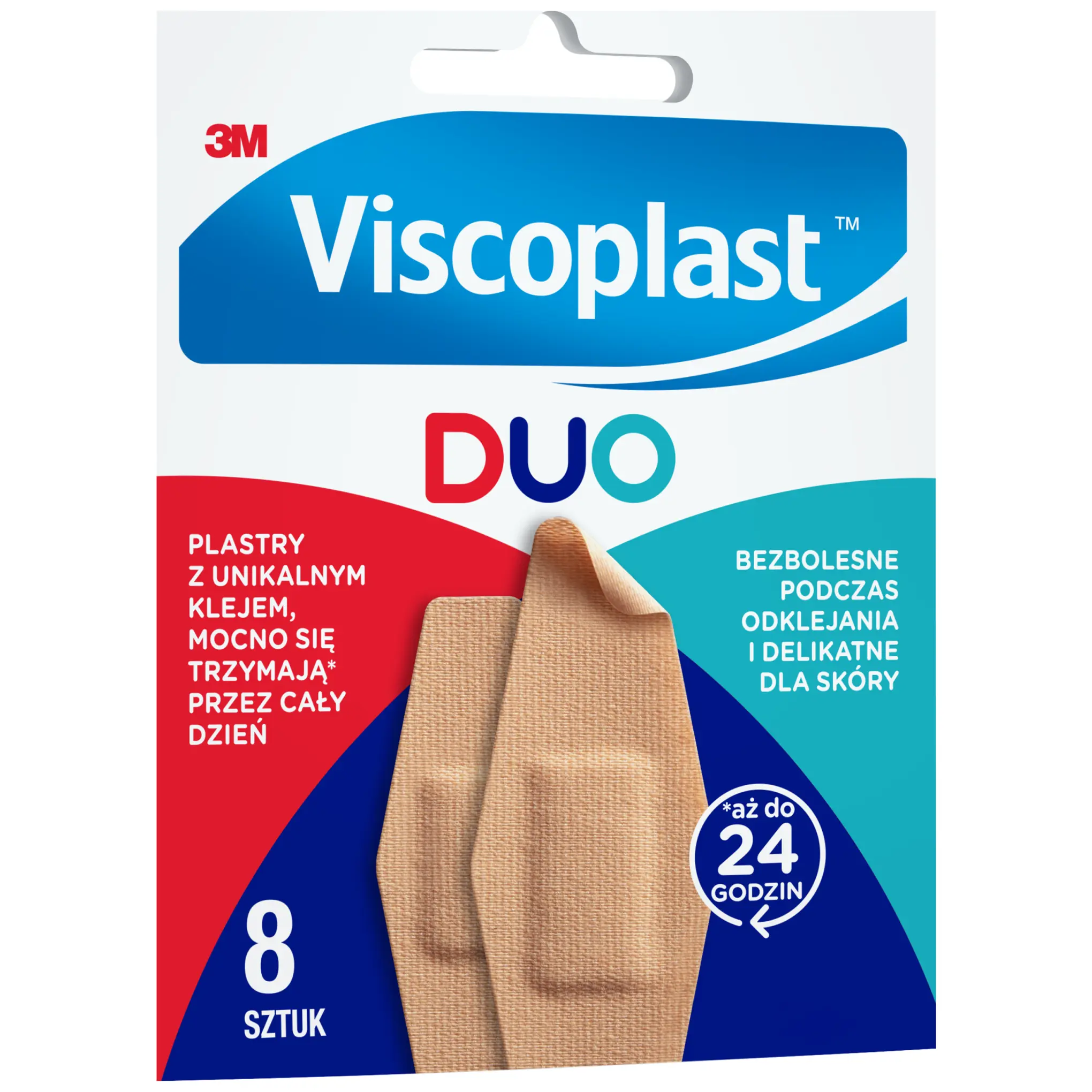 Viscoplast Duo zestaw plastrów 2 rozmiary kopertka 8 sztuk