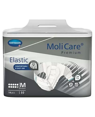 Hartmann MoliCare Premium Elastic pieluchomajtki 10 kropli rozmiar M 14 sztuk zdjęcie
