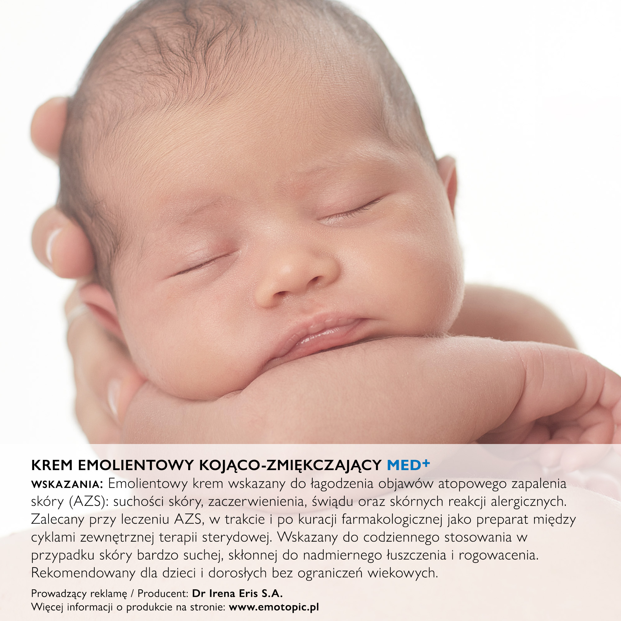 Emotopic krem emolientowy kojąco-zmiękczający MED+ do ciała do codziennego stosowania 200 ml