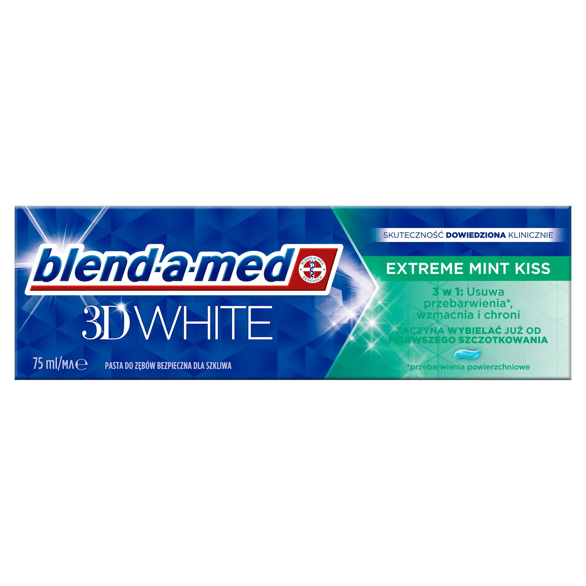Blend-a-med 3D White Extreme Mint Kiss Pasta do zębów, 75 ml zdjęcie