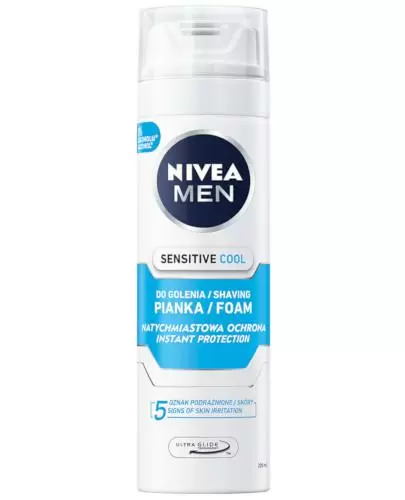 Nivea Men Sensitive Cool pianka do golenia 200 ml zdjęcie