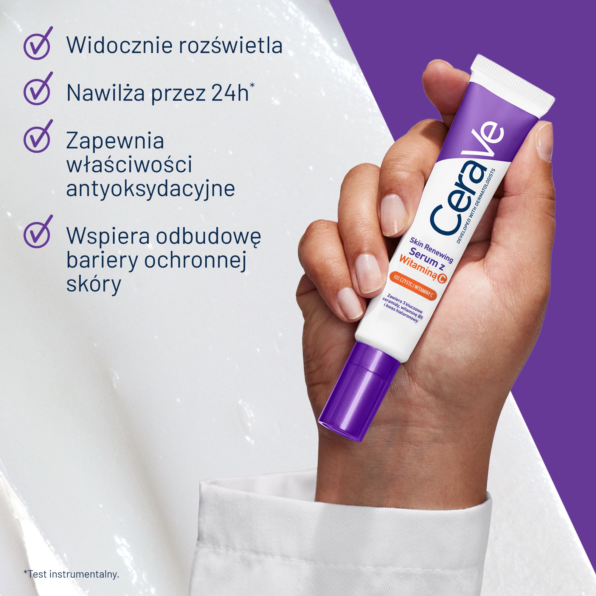 Cerave, Skin Renewing, serum z witaminą C, 30 ml