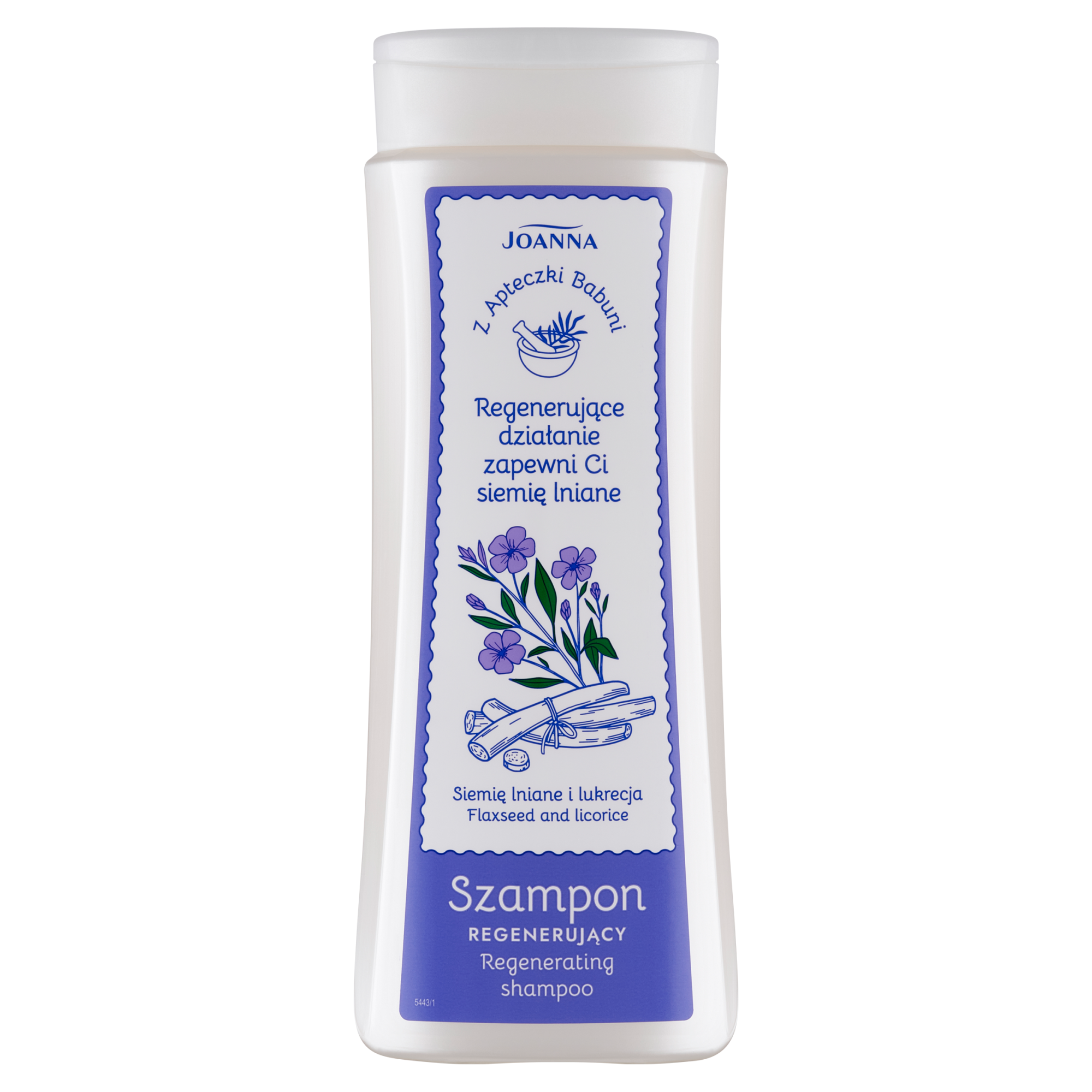 Z Apteczki Babuni, Szampon regenerujący, Siemię lniane i lukrecja, 300 ml zdjęcie
