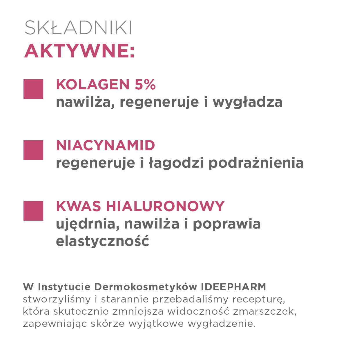 Idee Derm Krem wypełniający zmarszczki z kolagenem 5%, 50 ml