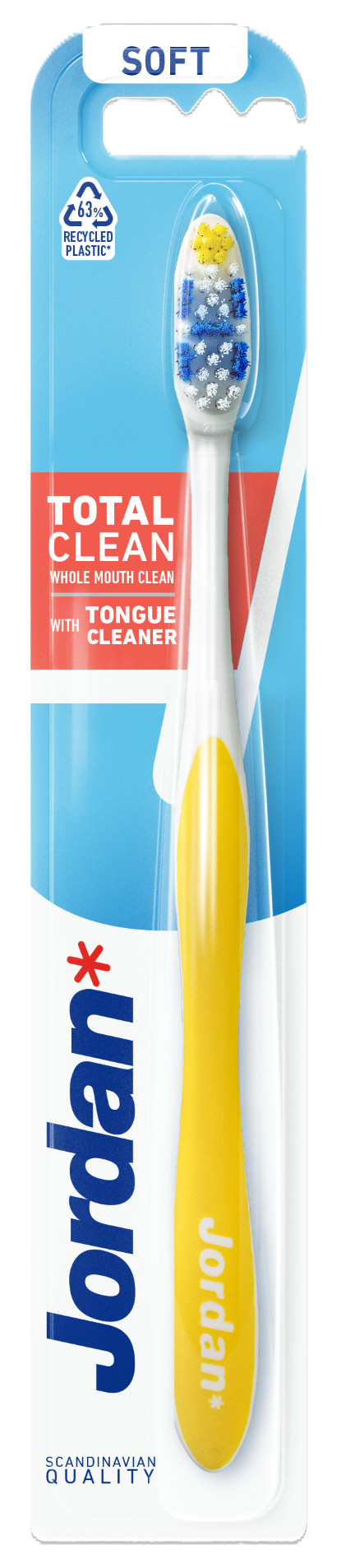 Jordan Total Clean Soft szczotka do zębów miękka, 1 sztuka