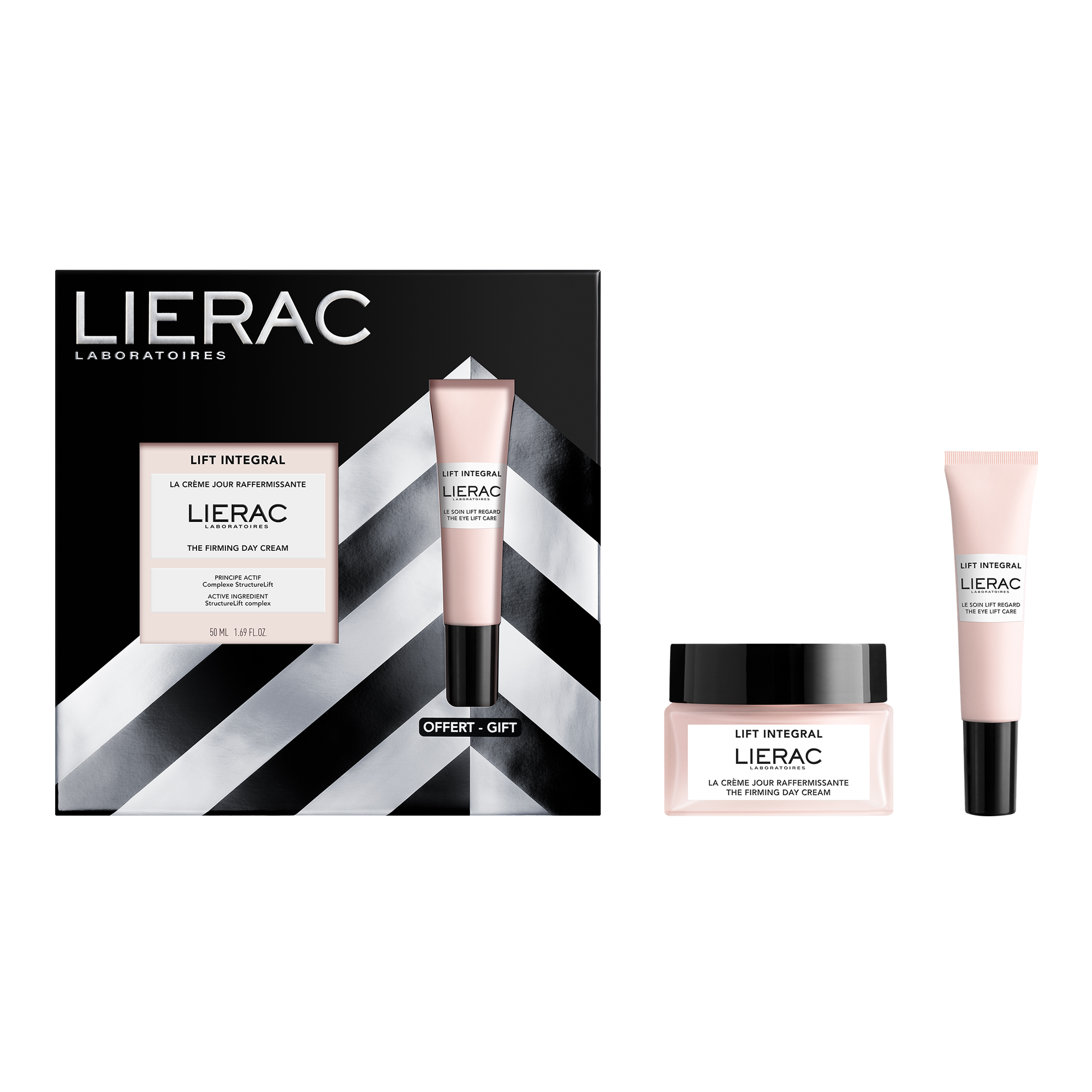 Zestaw Lierac Lift Integral, krem na dzień, 50 ml + liftingujący krem pod oczy, 15 ml