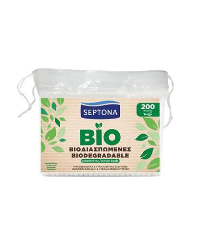 Septona Ecolife Biodegradowalne Patyczki higieniczne, 200 sztuk zdjęcie