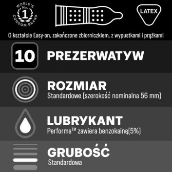 Durex Mutual Pleasure prezerwatywy 10 sztuk