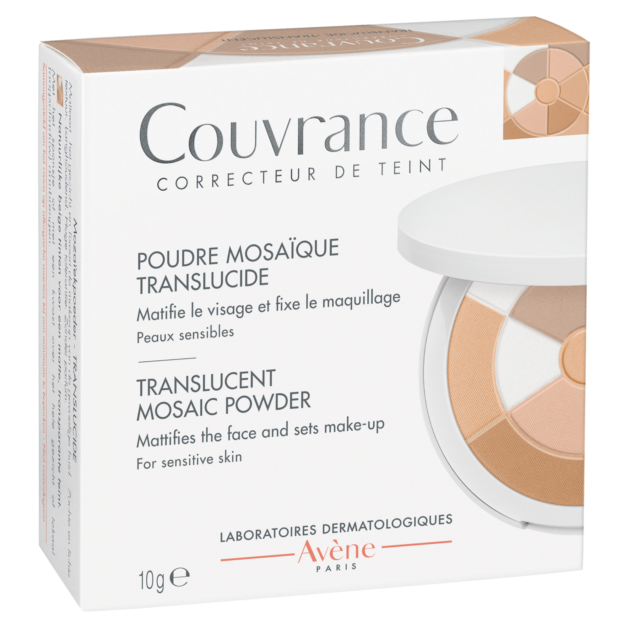Avene Couvrance Transparentny Puder mozaikowy do skóry wrażliwej, 10 g zdjęcie