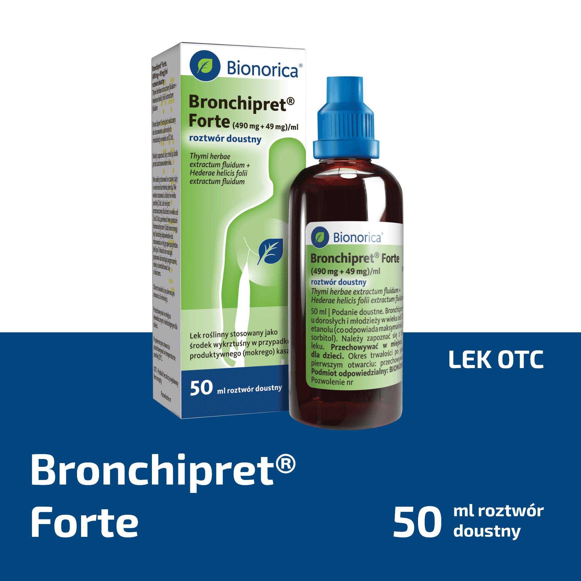 Bronchipret Forte, roztwór doustny, (490 mg + 49 mg)/ml