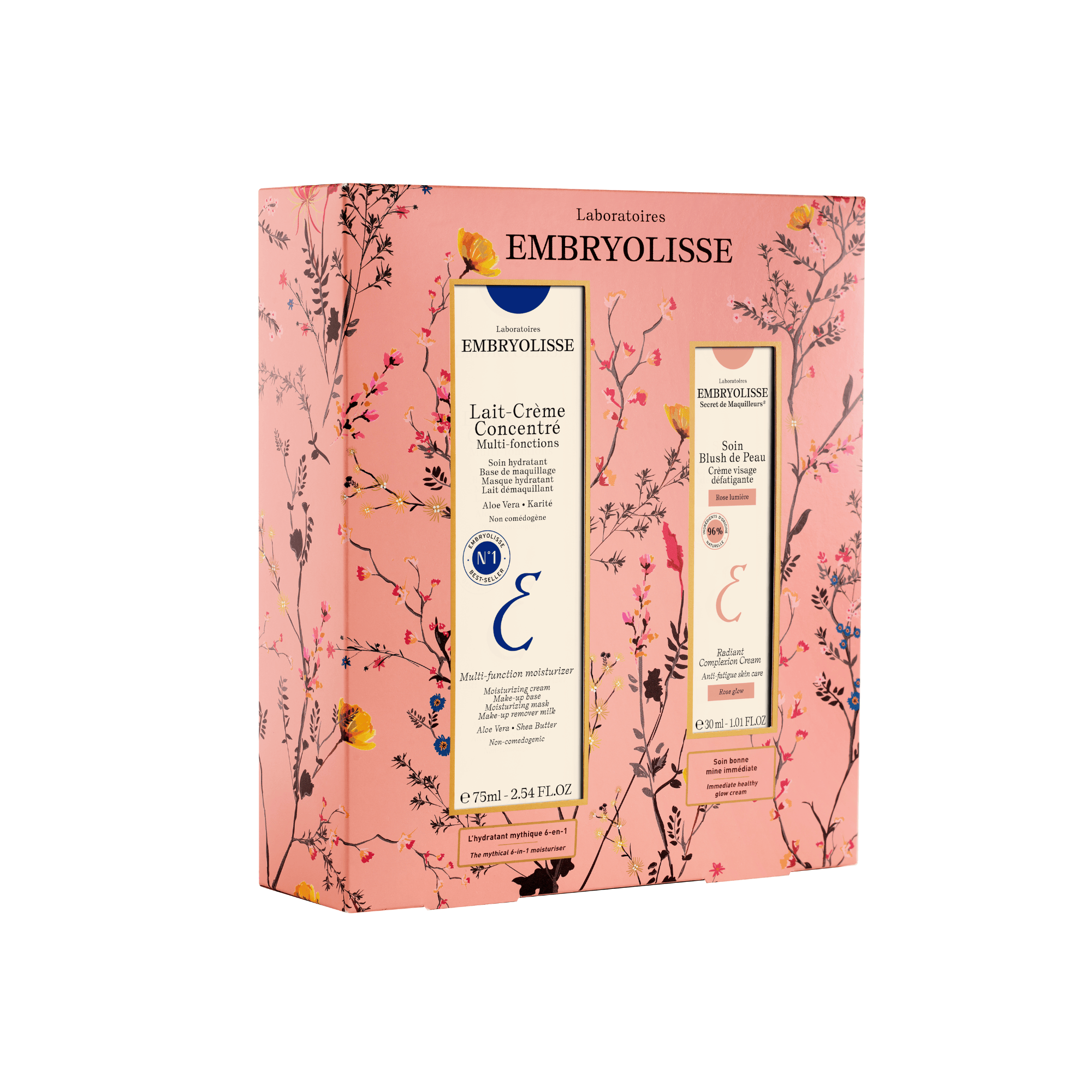 Embryolisse Love Gift Set 2024, krem odżywczo-nawilżający, 75 ml + krem redukujący oznaki zmęczenia Rose Glow, 30 ml [ZESTAW] zdjęcie