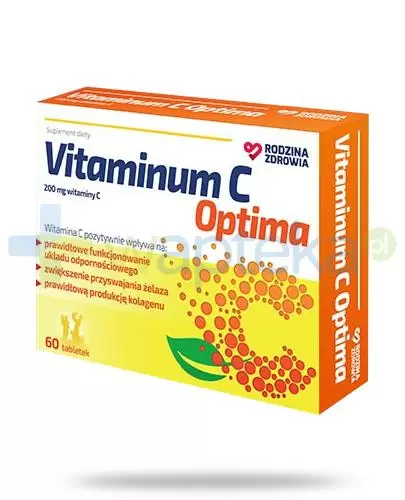 Rodzina Zdrowia Vitaminum C Optima 200mg 60 tabletek zdjęcie