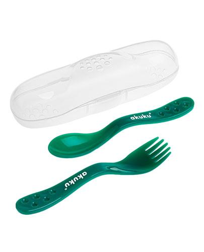AKUKU Sztućce w etui A0074 9 m+, 1 zestaw zdjęcie