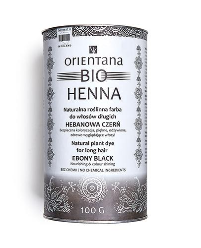 Orientana Bio Henna Hebanowa Czerń - 100 g - cena, opinie, właściwości  zdjęcie