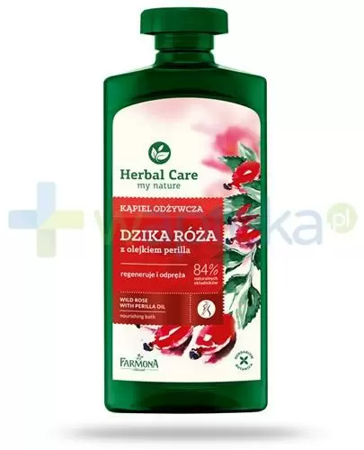 Farmona Herbal Care Dzika róża płyn do kąpieli z olejkiem perilla 500 ml zdjęcie