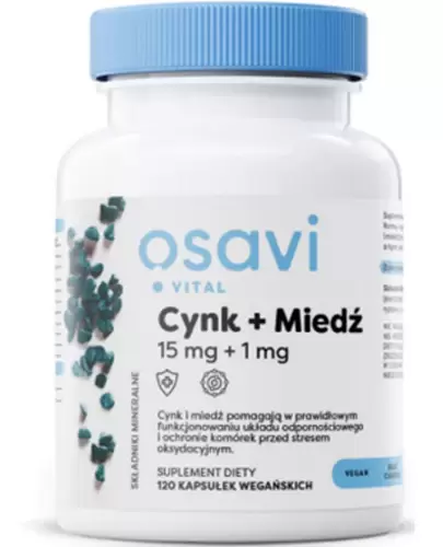 Osavi Cynk + Miedź 120 kapsułek zdjęcie