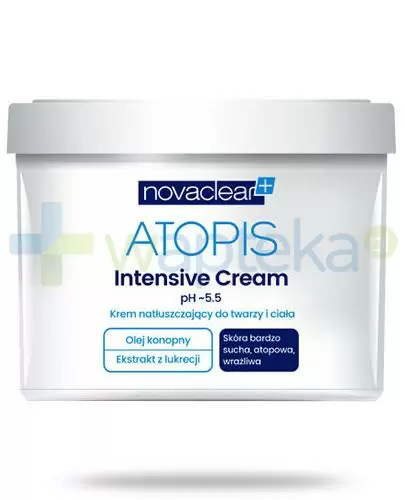 NovaClear Atopis Intensive Cream krem natłuszczający do twarzy i ciała 500 ml zdjęcie