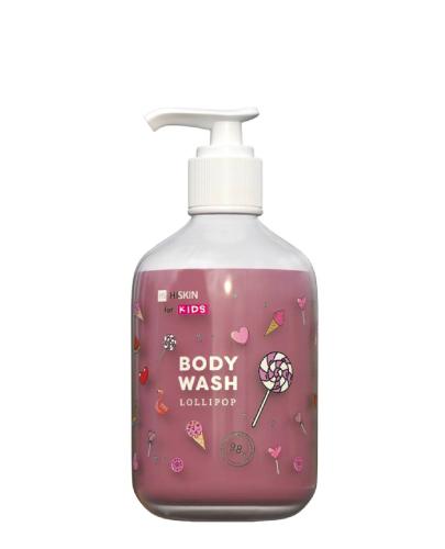 Hiskin Kids Różowy płyn do mycia ciała dla dzieci Lollipop, 400 ml zdjęcie