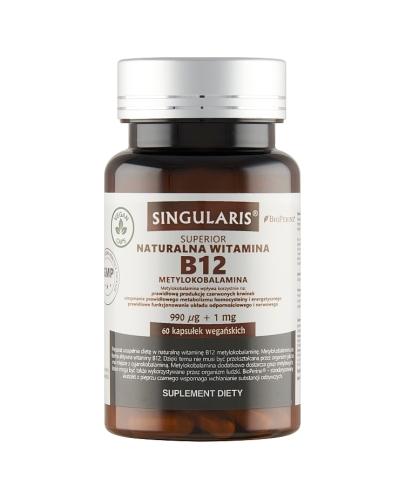 SINGULARIS SUPERIOR Naturalna witamina B12 Metylokobalamina 990 µg + Bioperine, 60 kapsułek zdjęcie