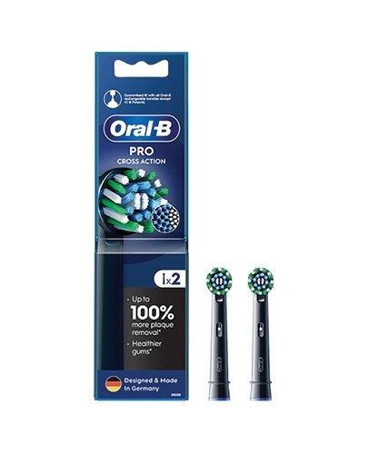 Oral-B Pro Cross Action Black Końcówki do szczoteczek elektrycznych, 2 sztuki zdjęcie
