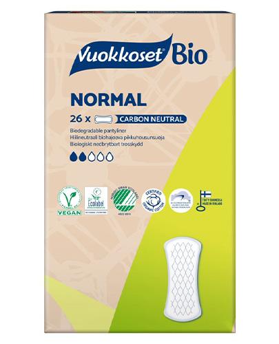 Vuokkoset, BIO, Wkładki Higieniczne z bawełny organicznej Normal, 26 sztuk zdjęcie