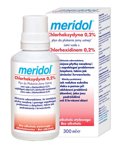 Meridol Płyn do płukania jamy ustnej Chlorheksydyna 0,2%, 300 ml  zdjęcie