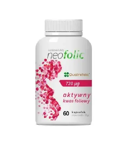 Neofolic aktywny kwas foliowy, kapsułki, 60 sztuk zdjęcie