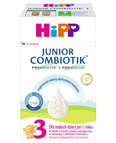 Hipp Junior Combiotik 3, dla małych dzieci po 1. roku, 550 g zdjęcie