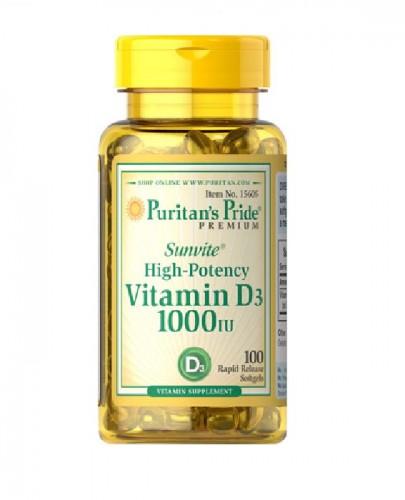 PURITAN'S PRIDE WITAMINA D3 1000IU - 100 kaps. zdjęcie