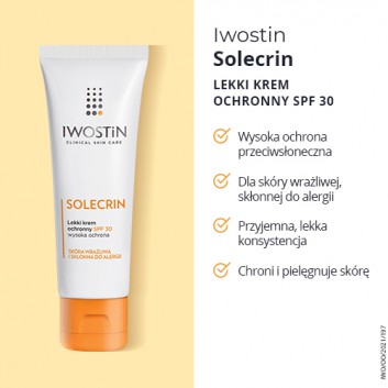 Iwostin Solecrin SPF30 lekki krem ochronny 50 ml
