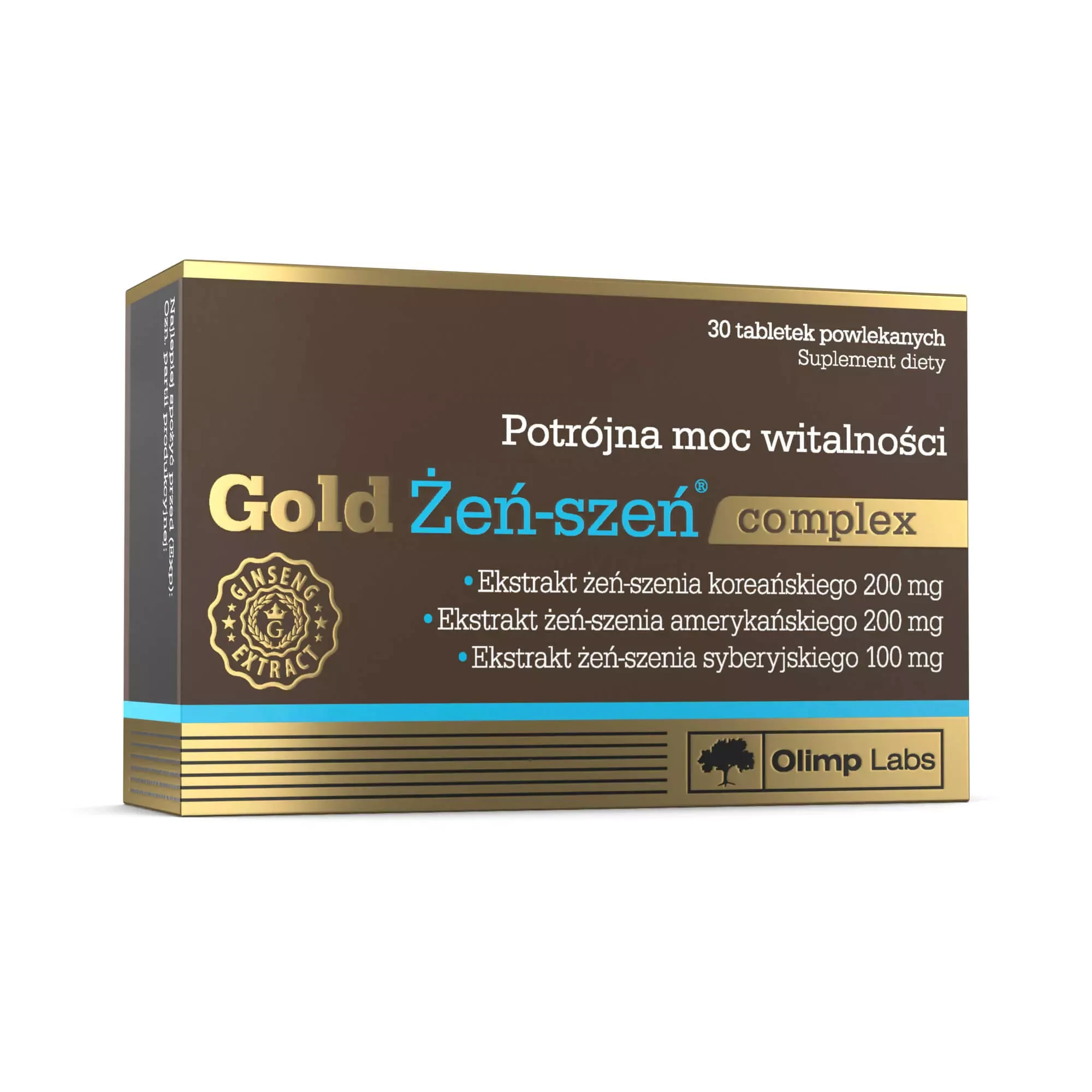 Olimp, Gold Żeń-szeń complex, tabletki powlekane, 30 sztuk zdjęcie