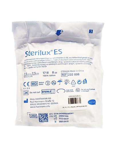 Hartmann Sterilux ES Kompres jałowy 17-nitkowy 8-warstwowy 7,5 cm x 7,5 cm, 10 sztuk zdjęcie
