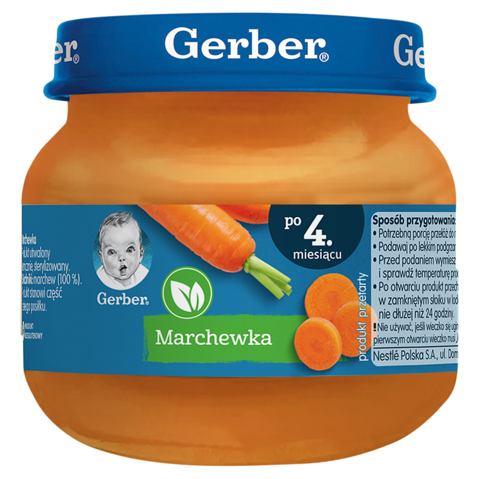 Gerber Obiadek marchewka po 4. miesiącu, 80 g zdjęcie