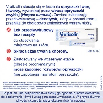 Vratizolin 3% krem 3 g