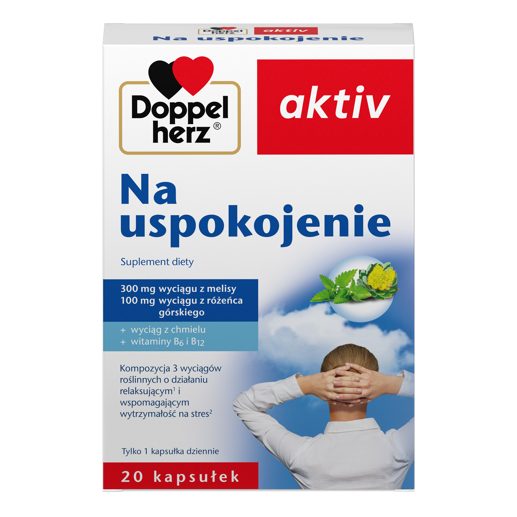 DOPPELHERZ AKTIV Na uspokojenie, 20 kapsułek zdjęcie