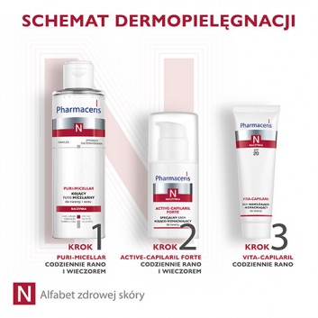 PHARMACERIS N ACTIV CAPILARIL Krem do twarzy kojąco-wzmacniajacy do twarzy, 30 ml 