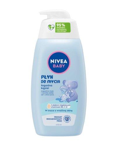 Nivea Baby płyn do mycia łagodna kąpiel 450 ml zdjęcie