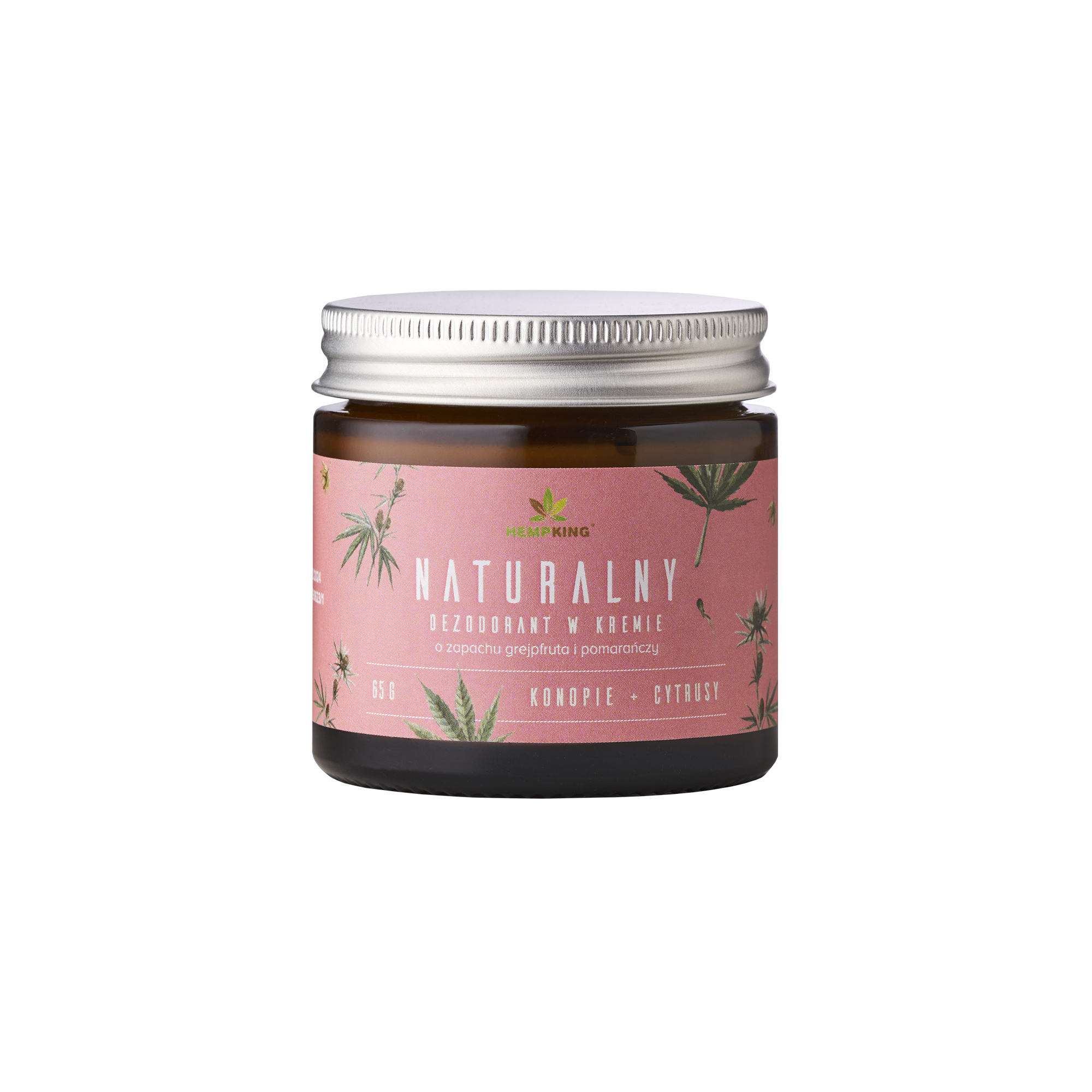 HempKing naturalny dezodorant w kremie o zapachu grejpfruta i pomarańczy konopie + cytrusy 65 g zdjęcie