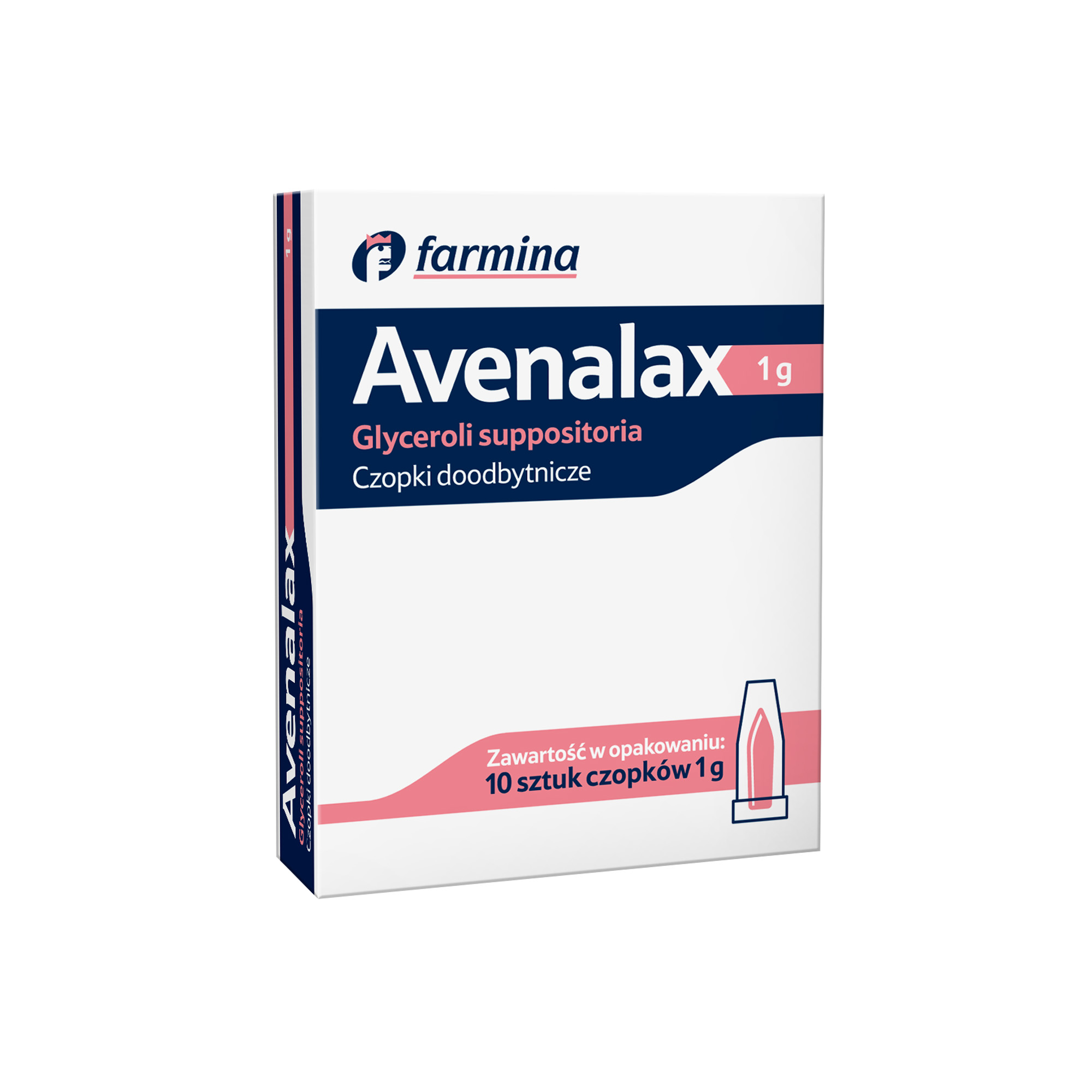 Avenalax czopki glicerolowe 1g 10 sztuk zdjęcie