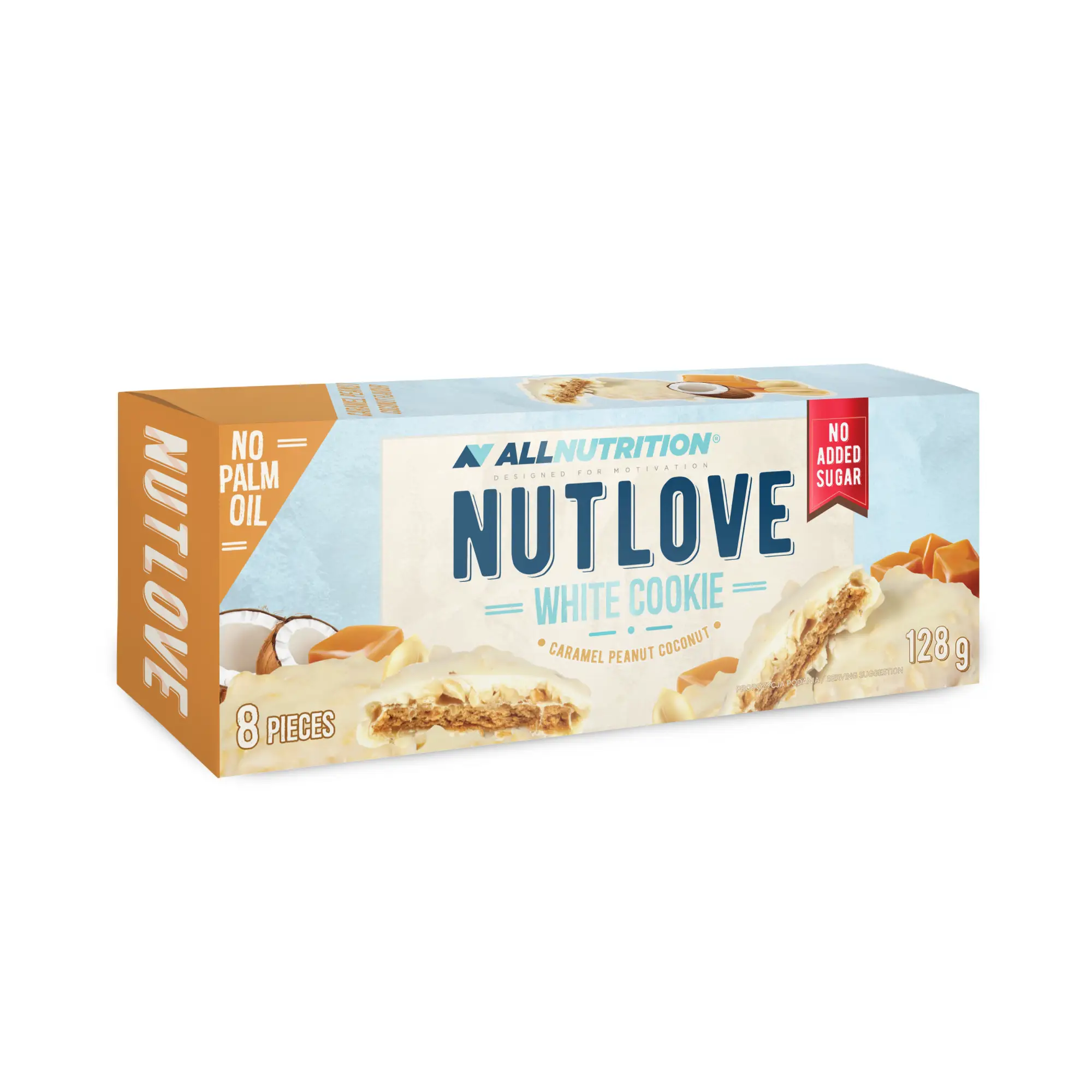 Allnutrition Nutlove White Cookie Caramel Peanut Coconut, 128 g