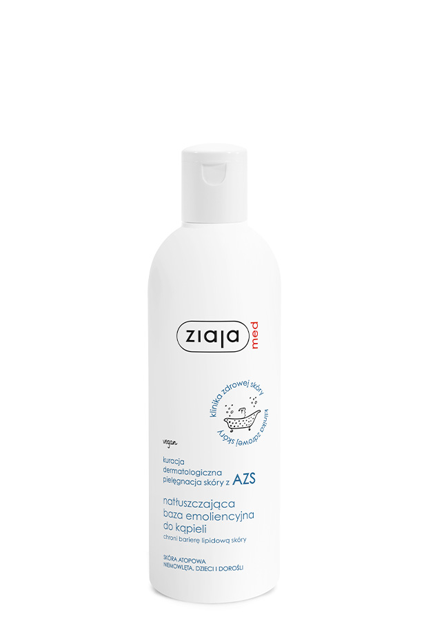 Ziaja Med Natłuszczająca baza emoliencyjna do kąpieli kuracja dermatologiczna pielęgnacja skóry z AZS 270 ml zdjęcie
