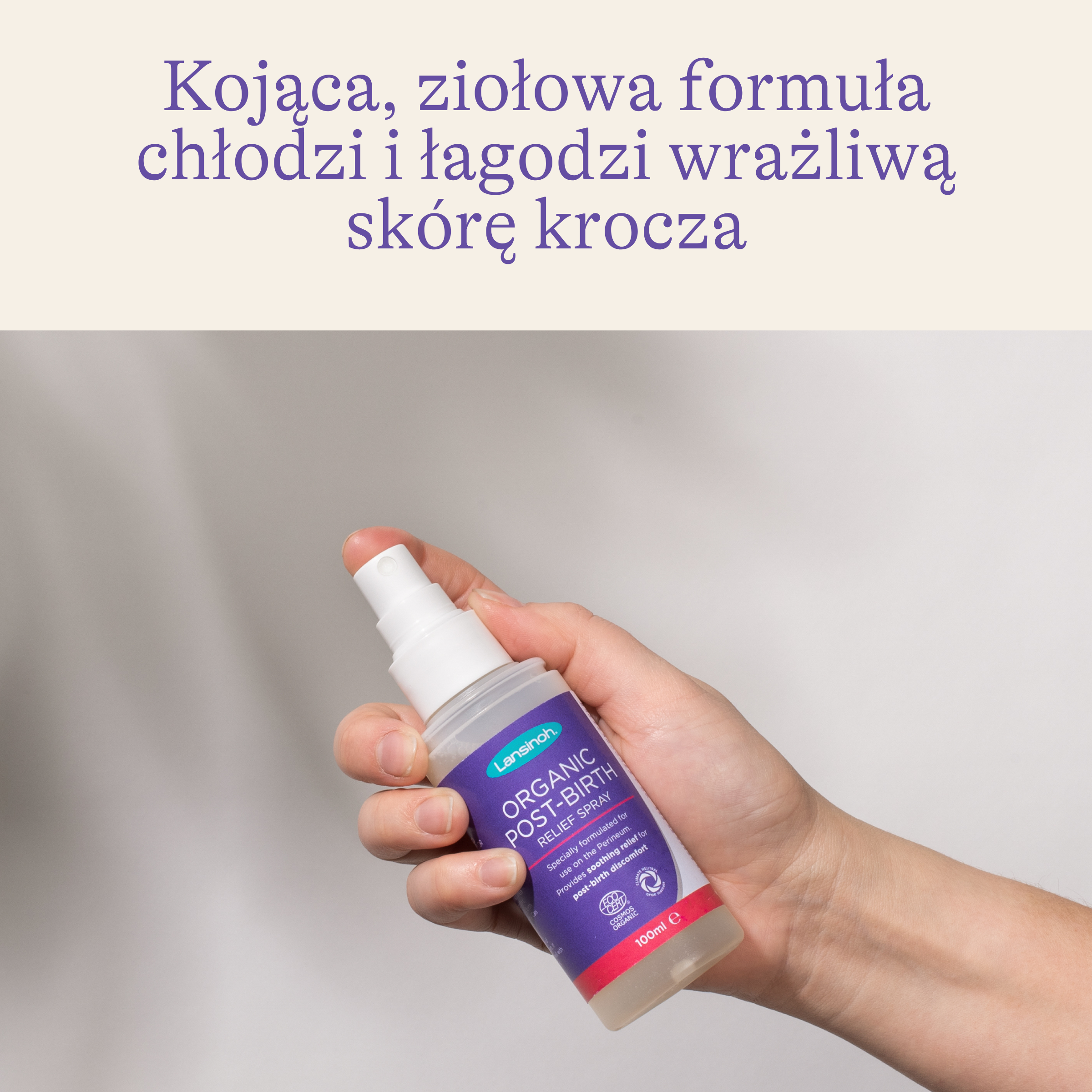 Lansinoh Organiczny spray porodowy, 100 ml