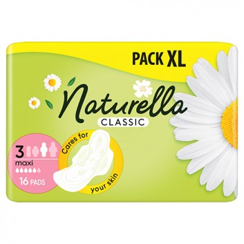 Naturella Classic Maxi Podpaski ze skrzydełkami, 16 sztuk