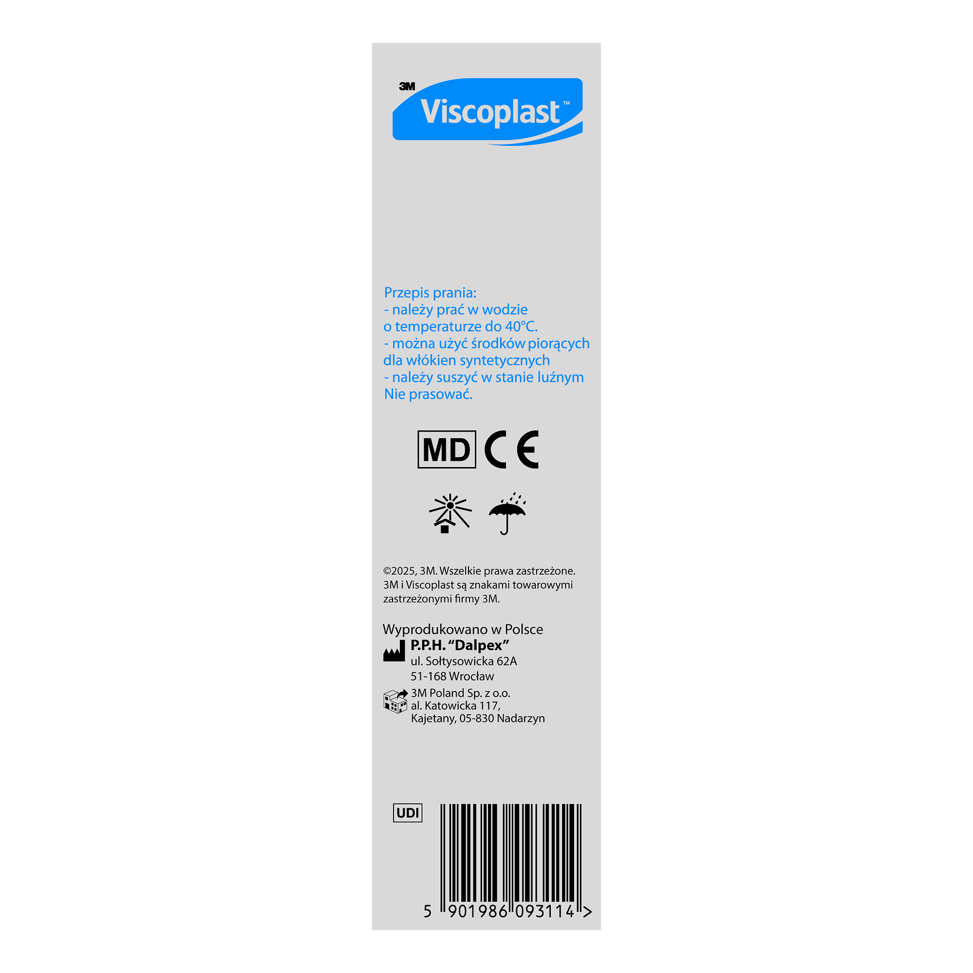 Viscoplast Opaska elastyczna z zapinką, 5 m x 15 cm, 1 sztuka