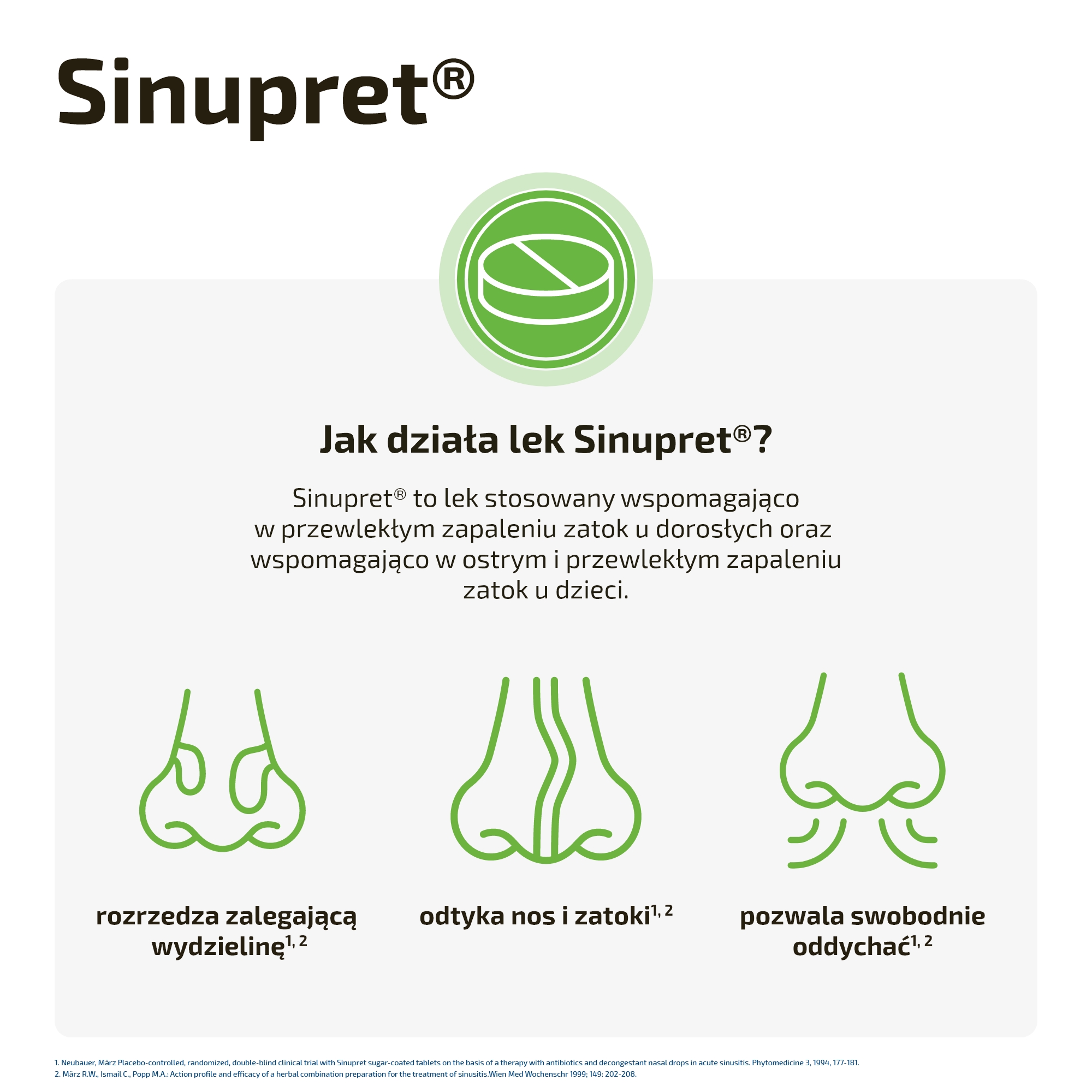 Sinupret, tabletki drażowane, 100 sztuk