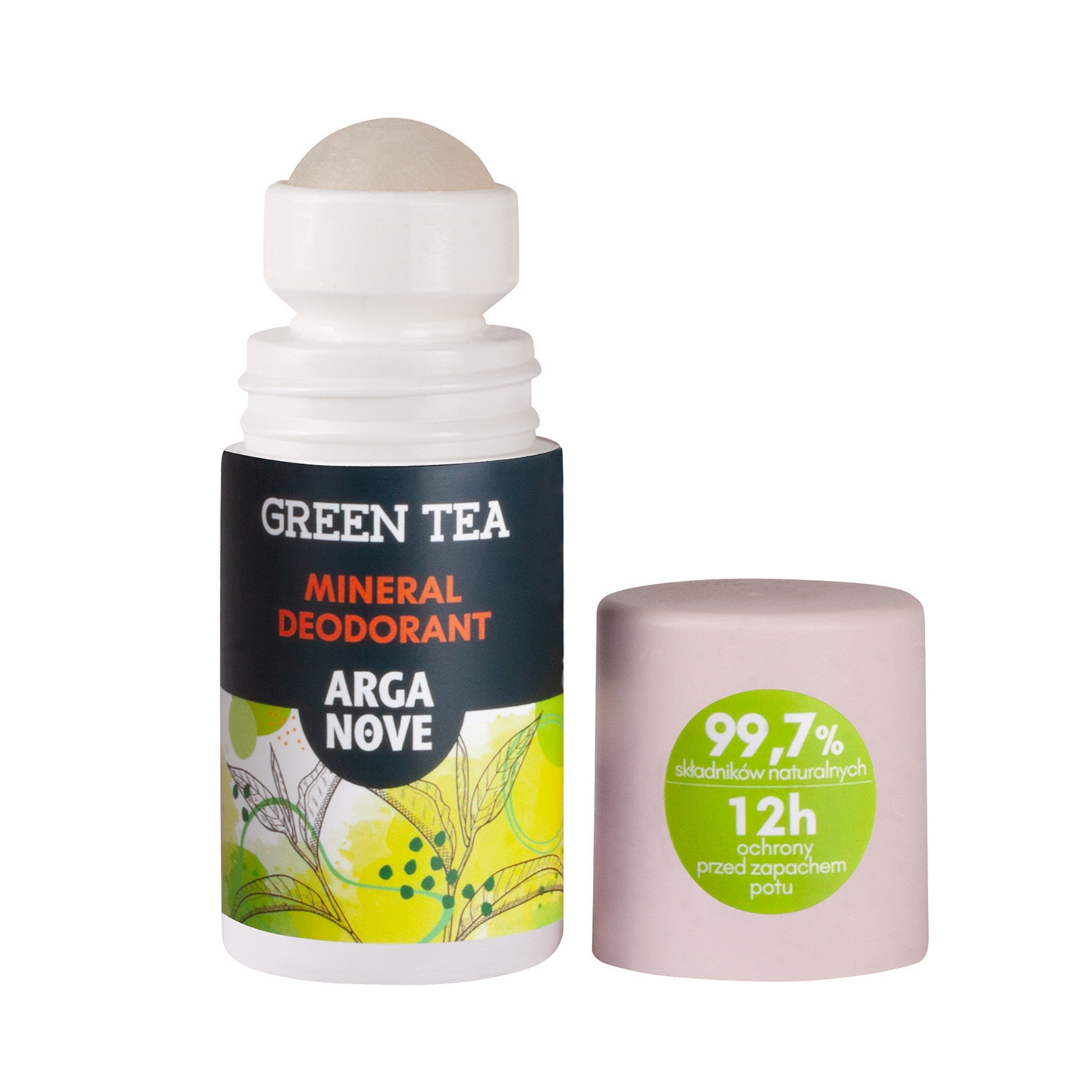 Arganove, Naturalny dezodorant ałunowy, bez podrażnień, Zielona herbata, 50 ml zdjęcie