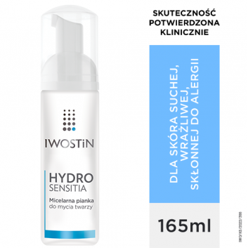 Iwostin Hydro Sensitia micelarna pianka do mycia twarzy 165 ml