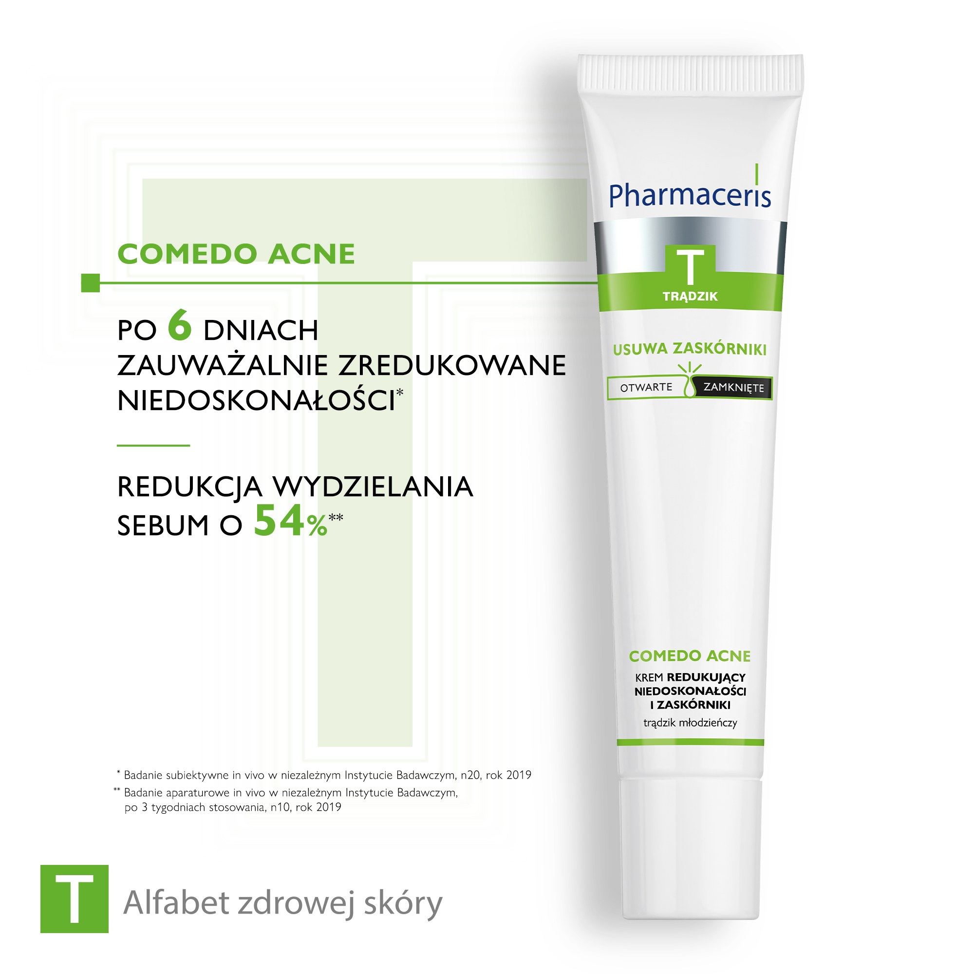 PHARMACERIS T COMEDO ACNE, krem przeciw zaskórnikom, 40 ml