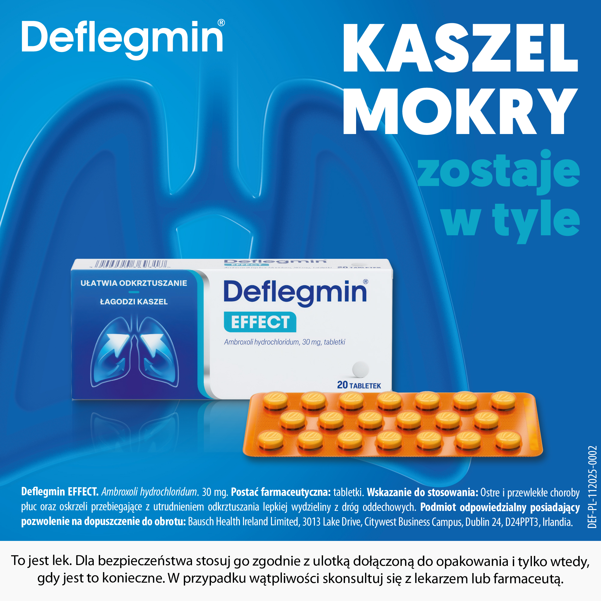 Deflegmin 30mg 20 tabletek