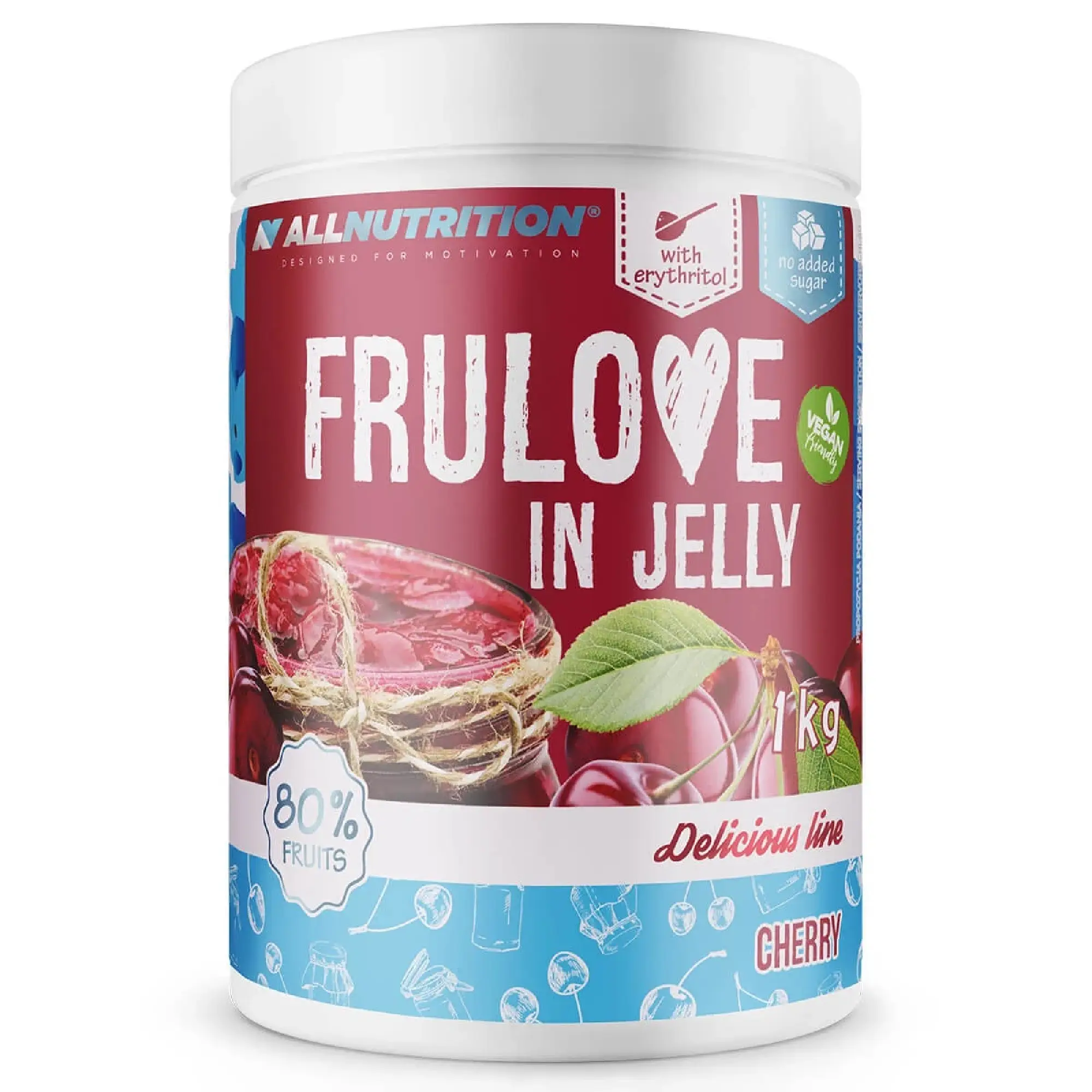 Allnutrition Frulove In Jelly Cherry, 1000 g zdjęcie